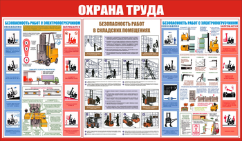 С130 Охрана труда при работе на складе (1200х700мм, пластик 3мм) - Стенды - Охрана труда на складе - Магазин охраны труда ohranatruda-shop.ru